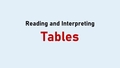 Thumbnail for Read a table video