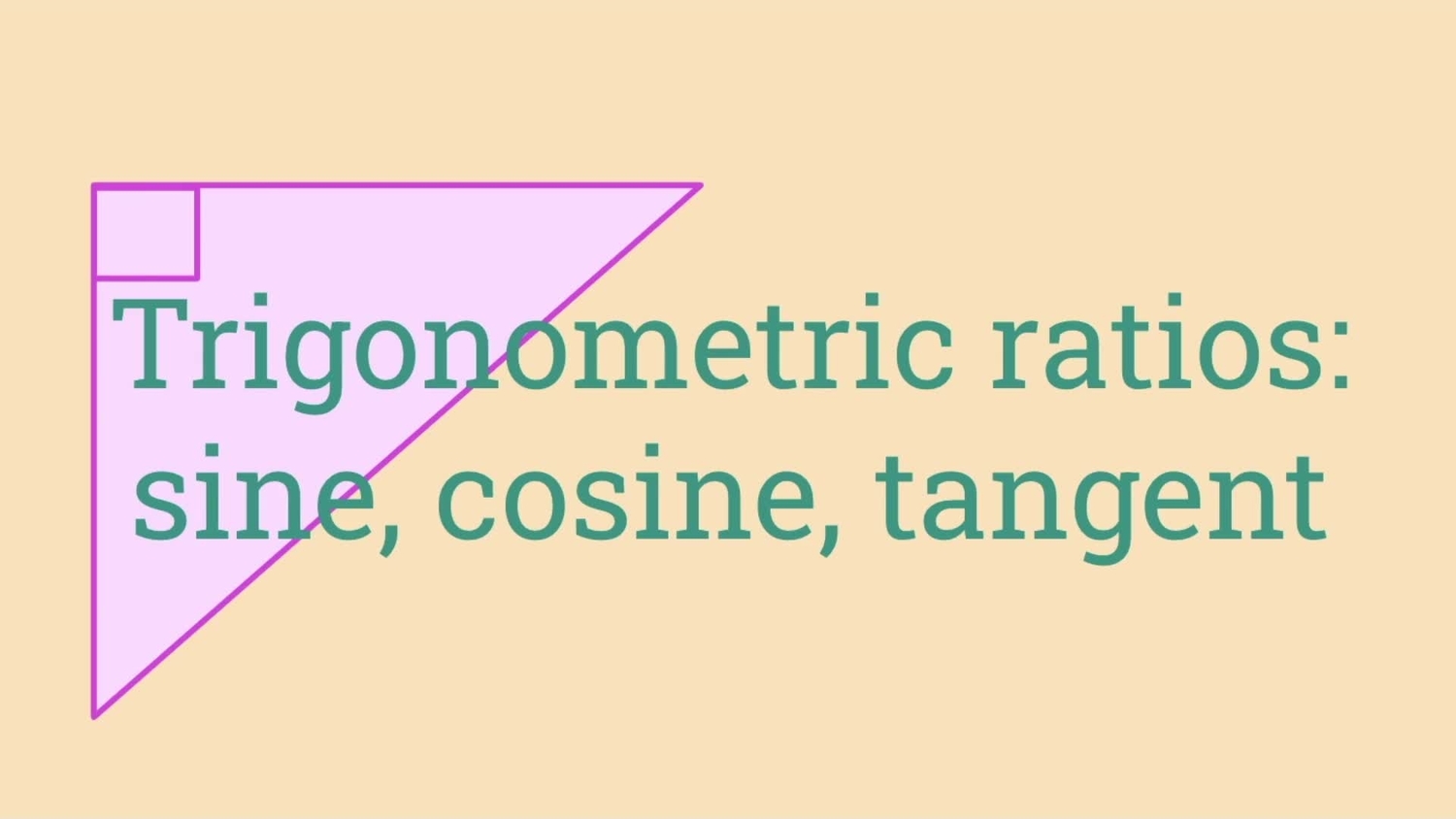 Trigonometric ratios with radicals: sin, cos, and tan