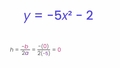 Thumbnail for Find the maximum or minimum value of a quadratic function video