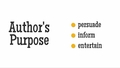Thumbnail for Identify the author's purpose: mixed media video