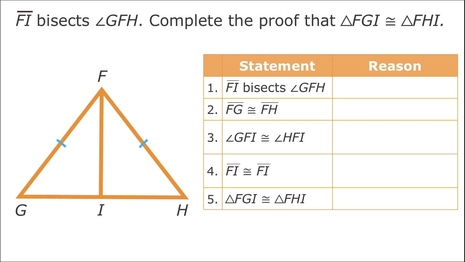 Proving triangles congruent by SSS, SAS, ASA, and AAS