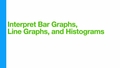 Thumbnail for Interpret bar graphs, line graphs, and histograms video