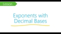 Thumbnail for Evaluate powers with decimal bases video