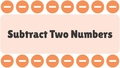 Thumbnail for Subtract a one-digit number from a two-digit number - with regrouping video