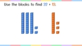 Thumbnail for Use models to add two-digit numbers - without regrouping video