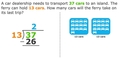 Thumbnail for Divide 2-digit and 3-digit numbers by 2-digit numbers: word problems video