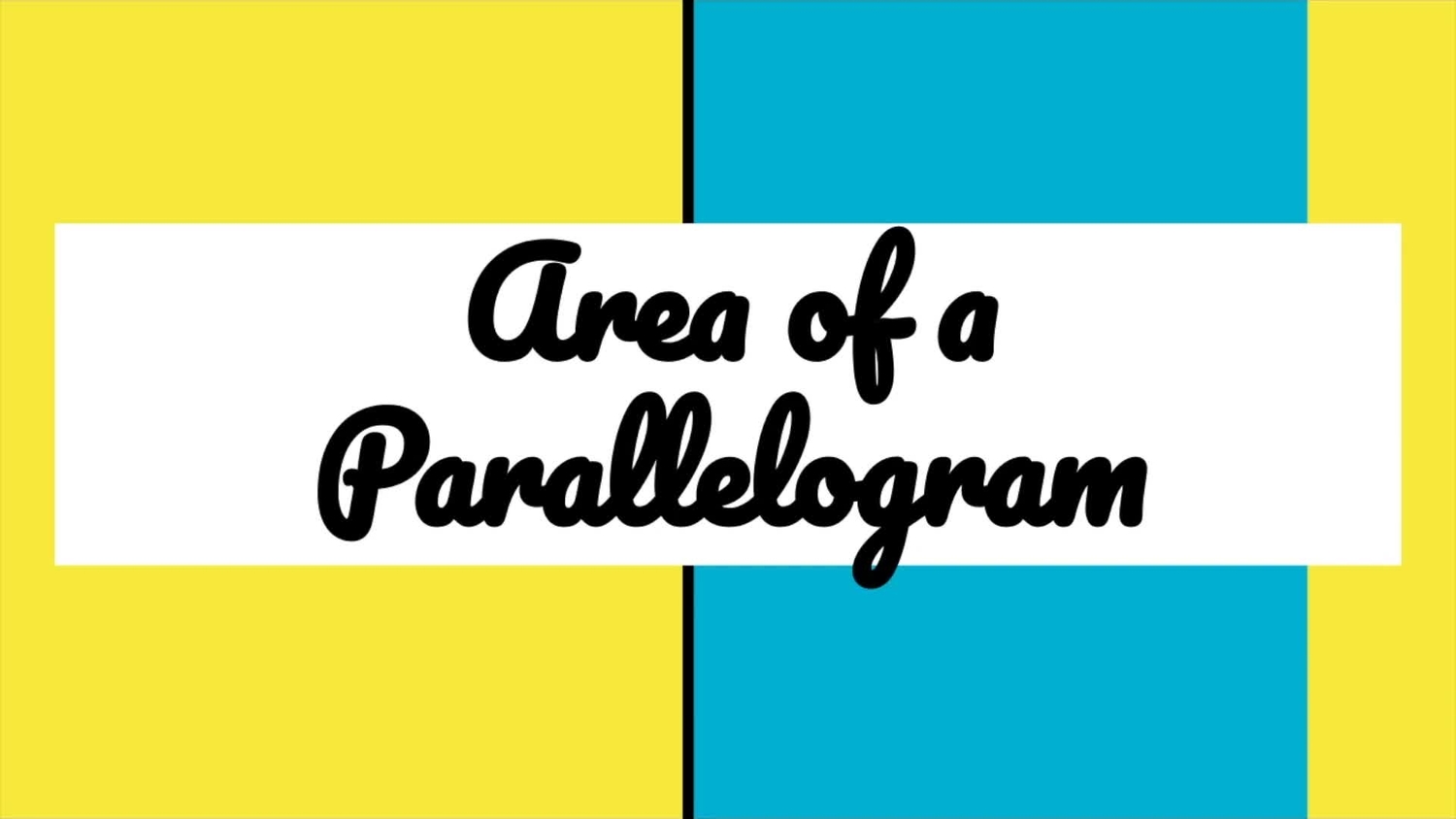 Area of parallelograms