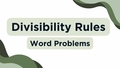 Thumbnail for Divisibility rules: word problems video