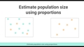 Thumbnail for Estimate population size using proportions video