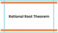 Thumbnail for Rational root theorem video