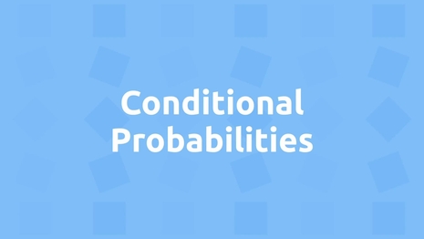Find conditional probabilities