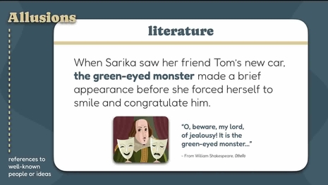 Recall the source of an allusion