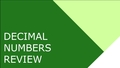 Thumbnail for Decimal numbers review video