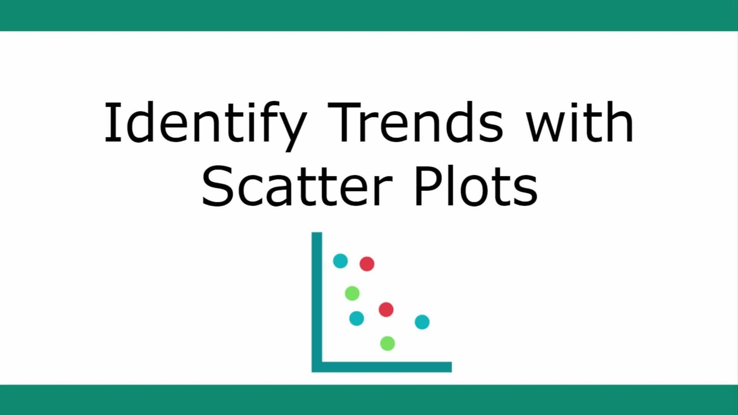 Identify trends with scatter plots