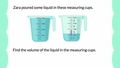 Thumbnail for Measure liquid volumes using half and quarter cups video