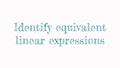 Thumbnail for Identify equivalent linear expressions video