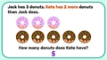 Thumbnail for Comparison word problems up to 10: what is the larger amount? video