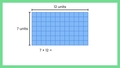 Thumbnail for Find the area of a tiled rectangle using the distributive property video