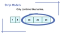 Thumbnail for Identify equivalent expressions using strip models video