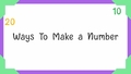 Thumbnail for Addition and subtraction - ways to make a number video