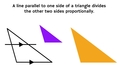 Thumbnail for Find missing side lengths in proportional triangles video