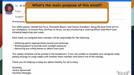 Read workplace emails and memos