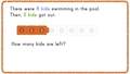 Thumbnail for Use cube trains to solve subtraction word problems - up to 10 video