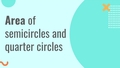 Thumbnail for Area of semicircles and quarter circles video