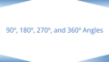 Thumbnail for Angles of 90, 180, 270, and 360 degrees video