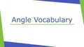 Thumbnail for Angle vocabulary video