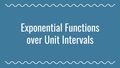 Thumbnail for Linear and exponential functions over unit intervals video