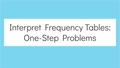 Thumbnail for Interpret frequency tables video