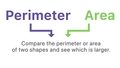 Thumbnail for Compare area and perimeter of two figures video