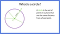 Thumbnail for Find the radius or diameter of a circle video