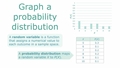 Thumbnail for Graph a discrete probability distribution video