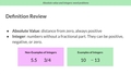Thumbnail for Absolute value and integers: word problems video