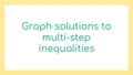 Thumbnail for Graph solutions to multi-step inequalities video