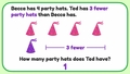 Thumbnail for Comparison word problems up to 10: what is the smaller amount? video