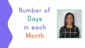 Thumbnail for Number of days in each month video