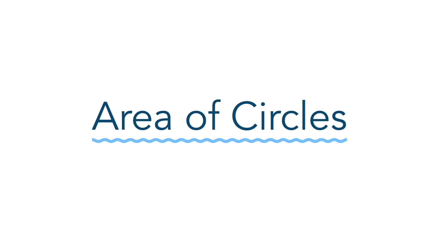 Area of circles