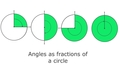 Thumbnail for Angles as fractions of a circle video