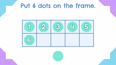 Show numbers on ten frames - up to 10