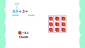 Thumbnail for Divide decimals by whole numbers using place value video