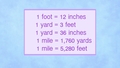 Thumbnail for Compare and convert customary units of length video