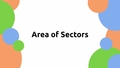 Thumbnail for Area of sectors video