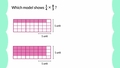 Thumbnail for Multiply fractions greater than one using models video