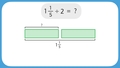 Thumbnail for Divide fractions and mixed numbers using models video