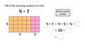 Thumbnail for Multiply one-digit numbers using grids video