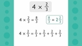 Thumbnail for Multiply fractions by whole numbers II video