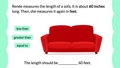 Thumbnail for Measure with different customary units: inches, feet, and yards video